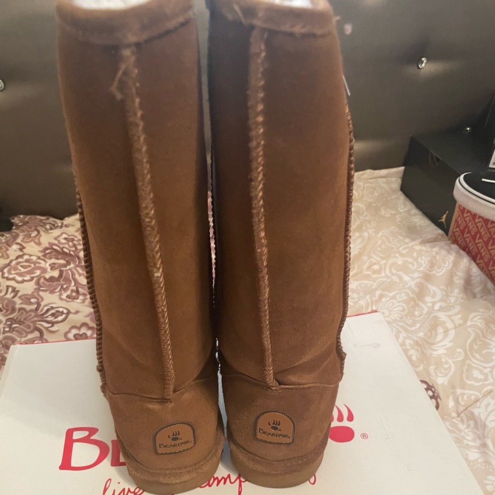 Mid length chestnut bear paws